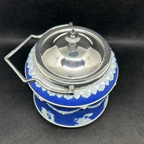 VINTAGE Wedgwood Biscuit Barrel - Picture 4 of 12